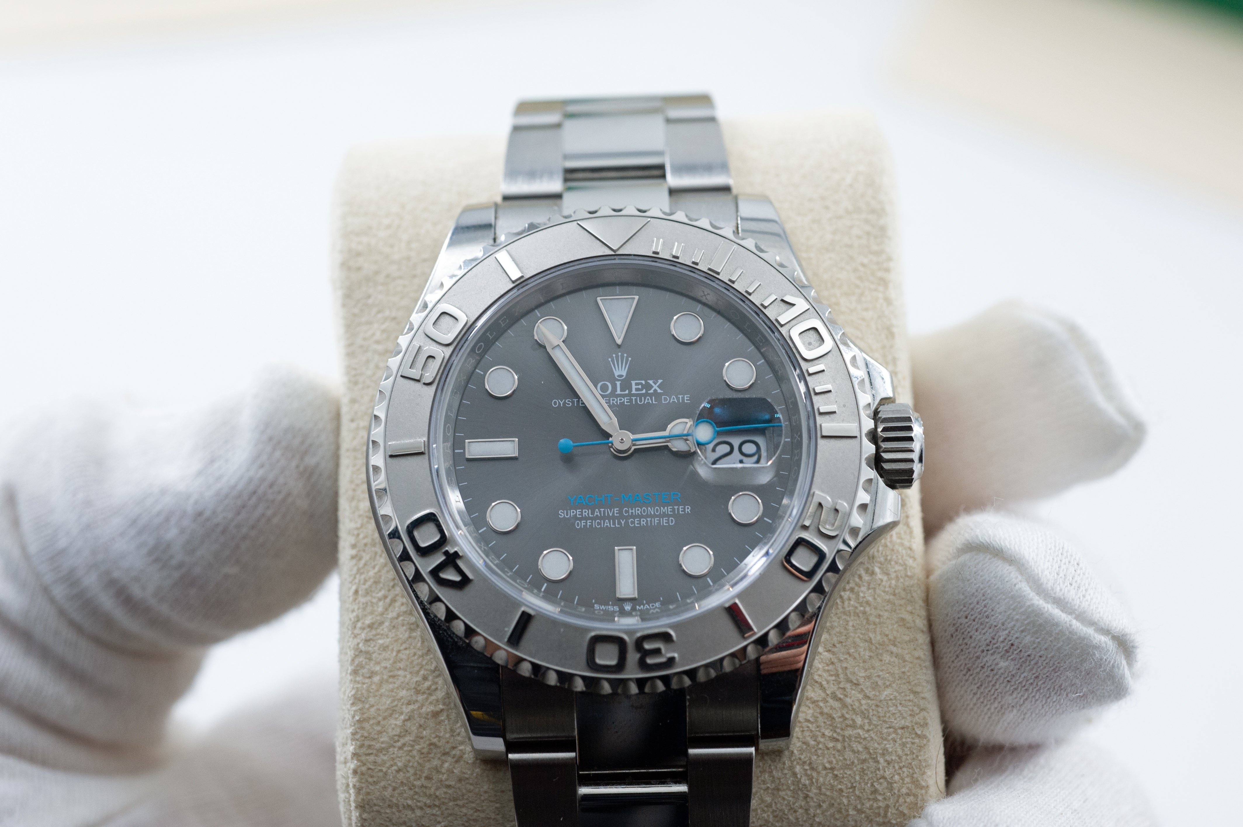 Rolex Yachtmaster 40 Rhodium I Ref. 126622 I neuwertig u. unpoliert I Full Set incl EKR I 2025