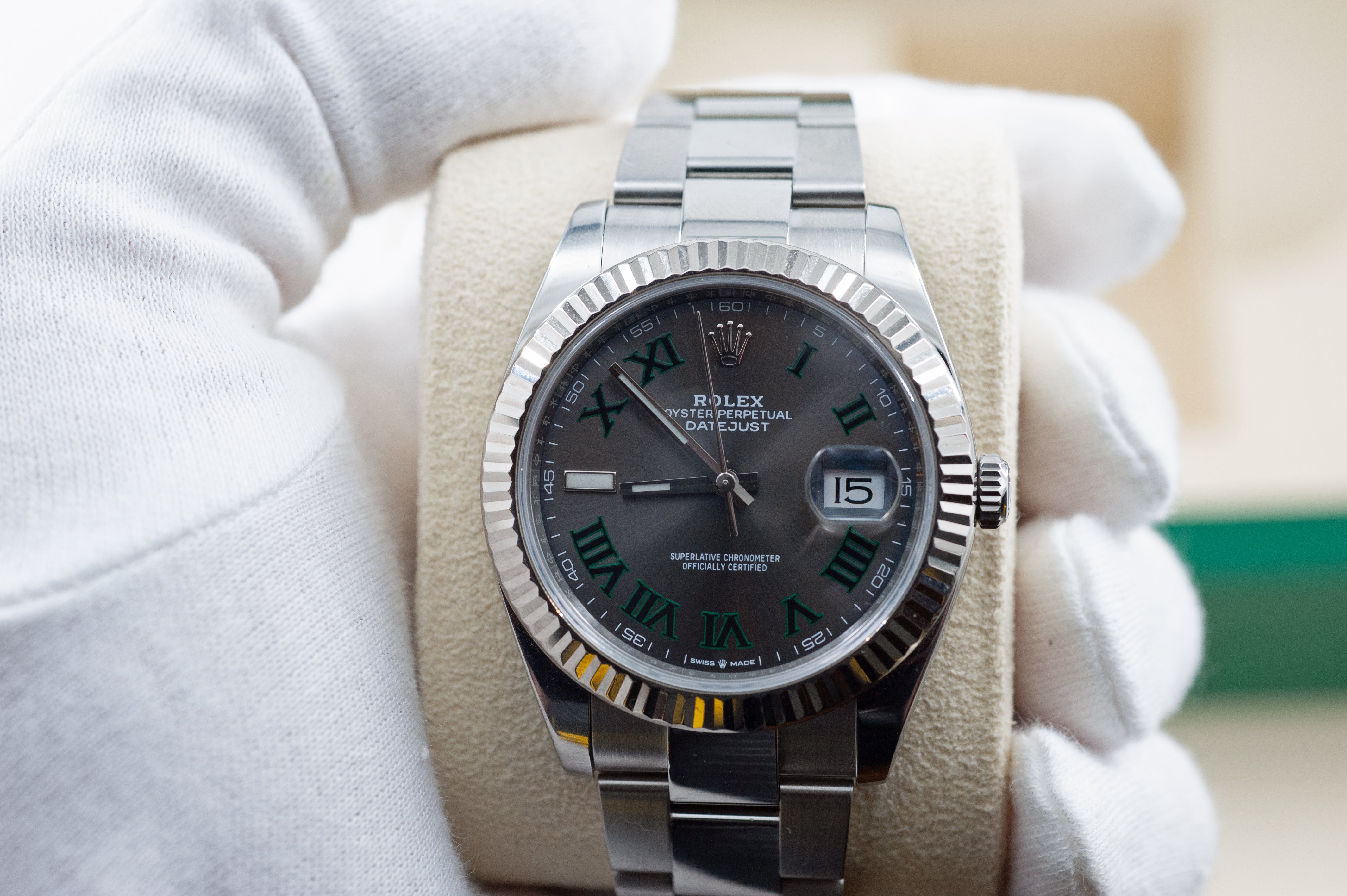 Rolex Datejust 41 Wimbledon I Ref. 126334 I neuwertig I Full Set I 2019