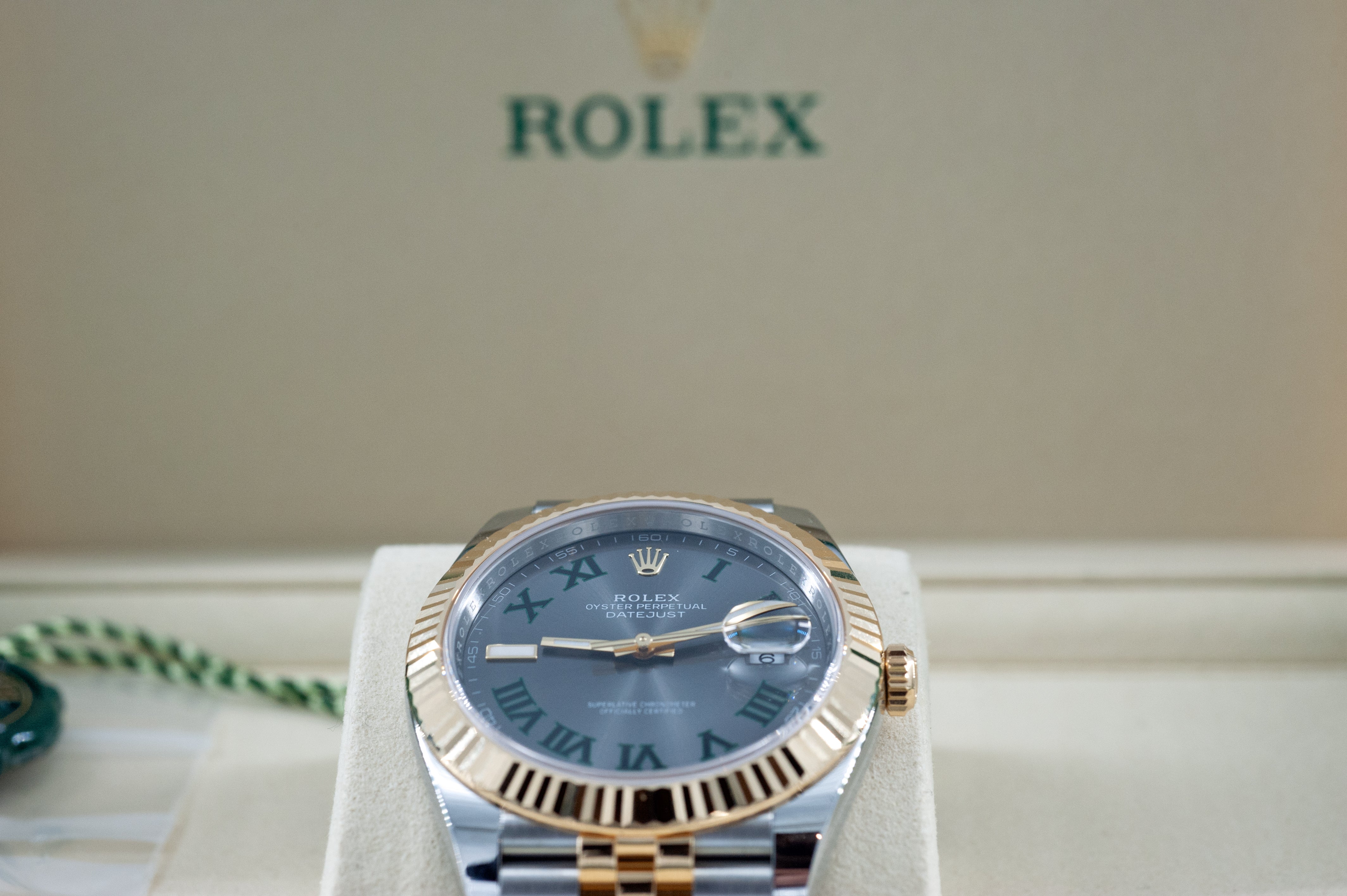 Rolex Datejust 41 Wimbledon Stahlgold I Ref 126333 I ungetragen und verklebt