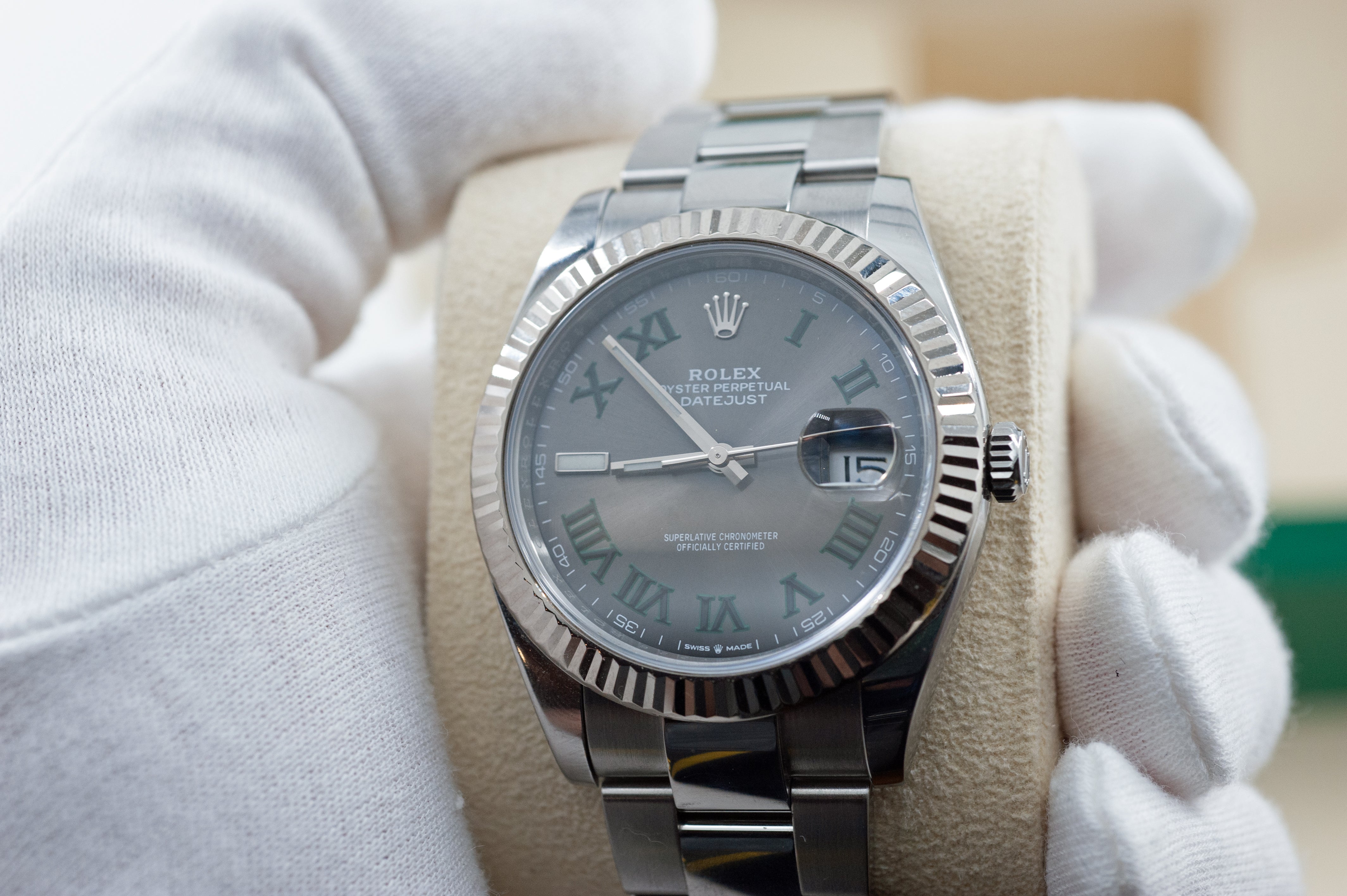 Rolex Datejust 41 Wimbledon I Ref. 126334 I neuwertig I Full Set I 2019