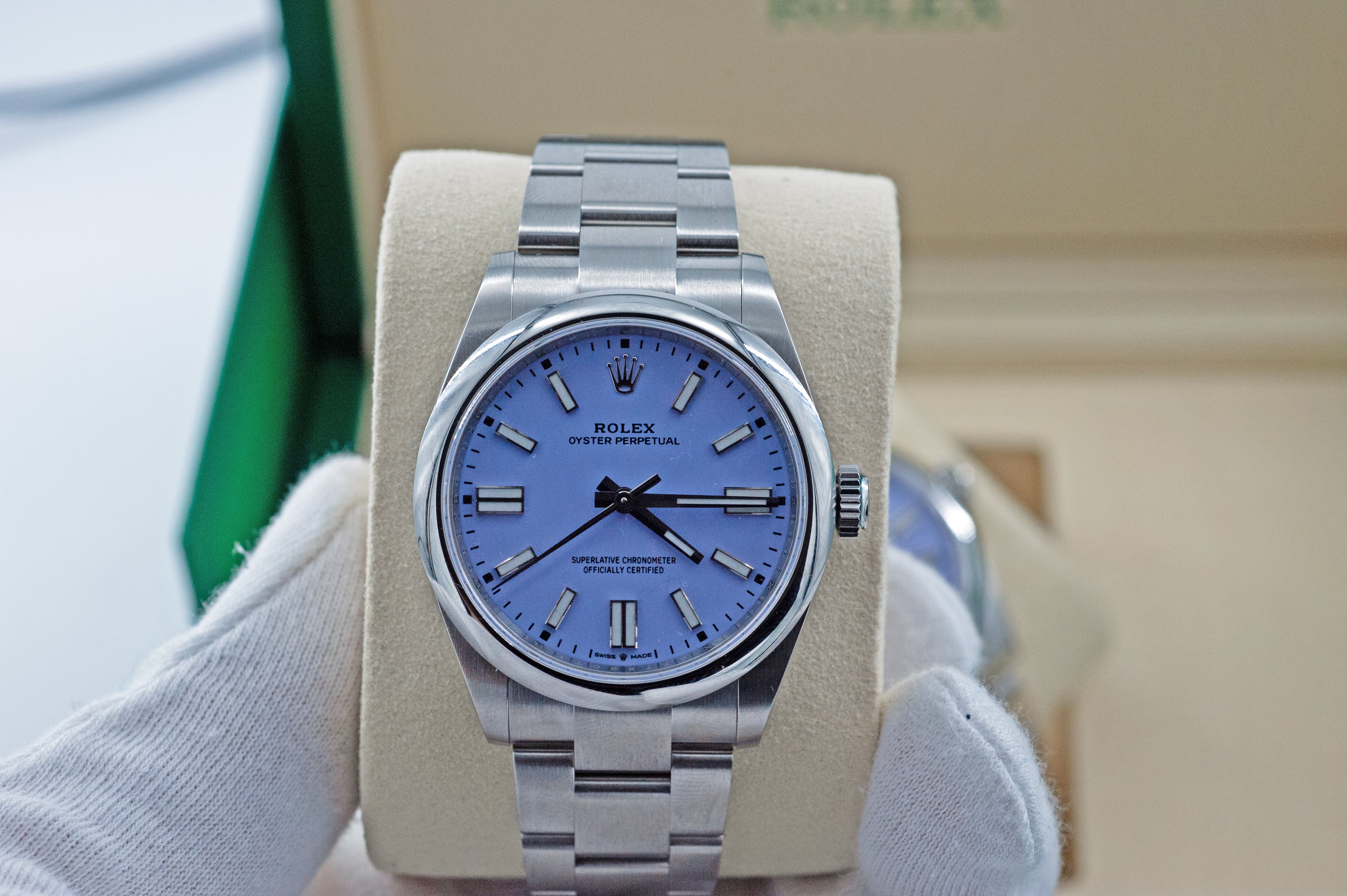 Rolex Oyster Perpetual 41 Lavender I Ref.134300 | 03/2026 mit Erstkaufrechnung