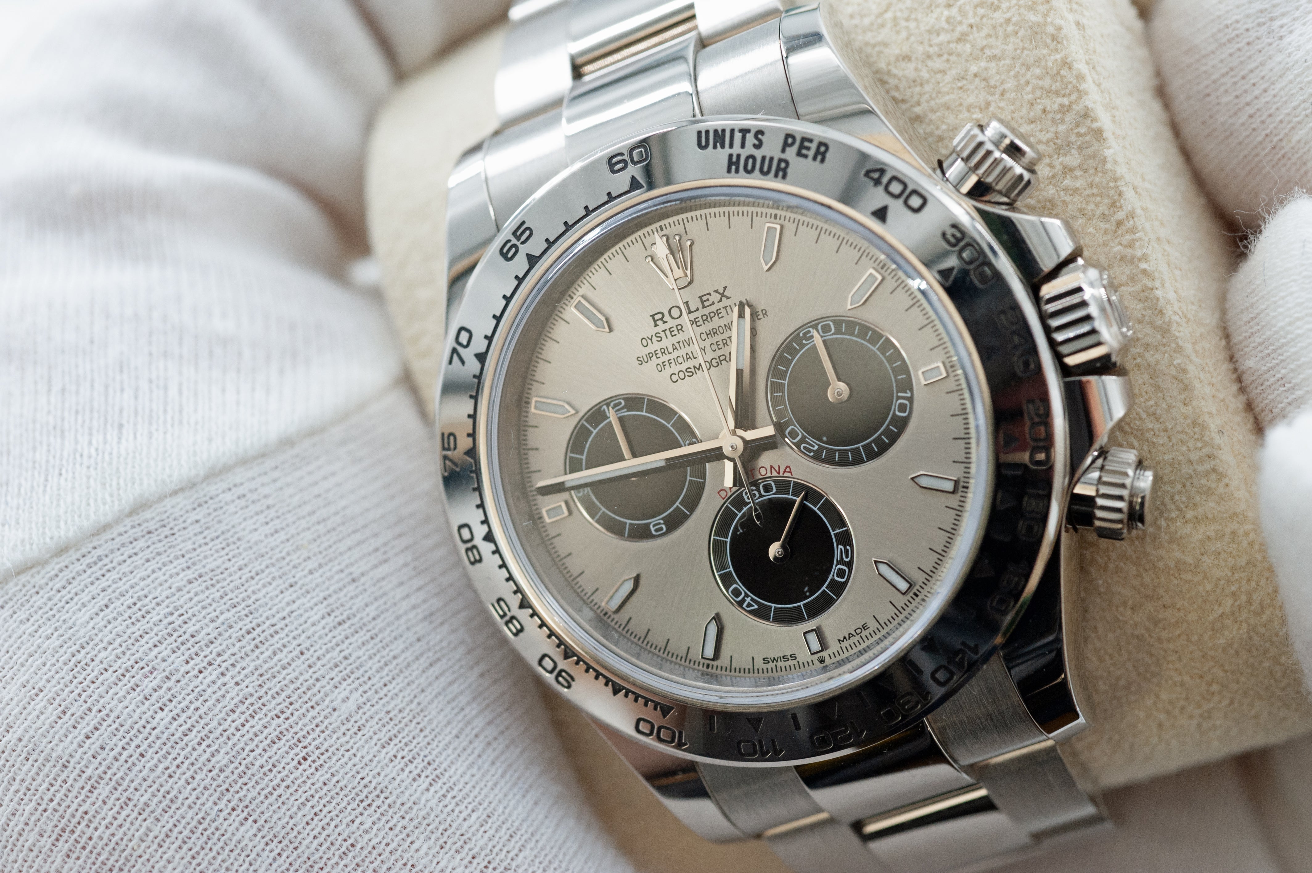 Rolex Daytona weißgold I Ref. 126509 I sehr guter Zustand I 2024 I Full Set